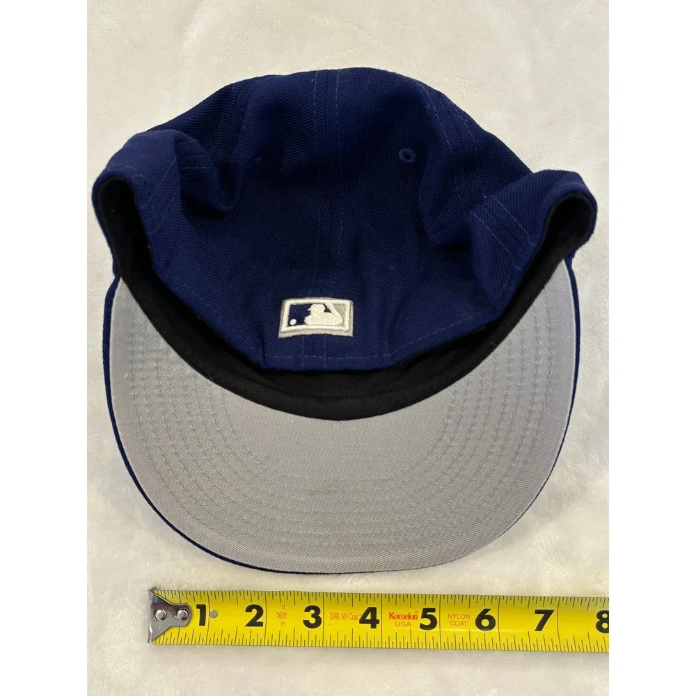 New Era 59FIFTY Brooklyn Dodgers Cooperstown Hat Blue Wool Fitted 7 1/4